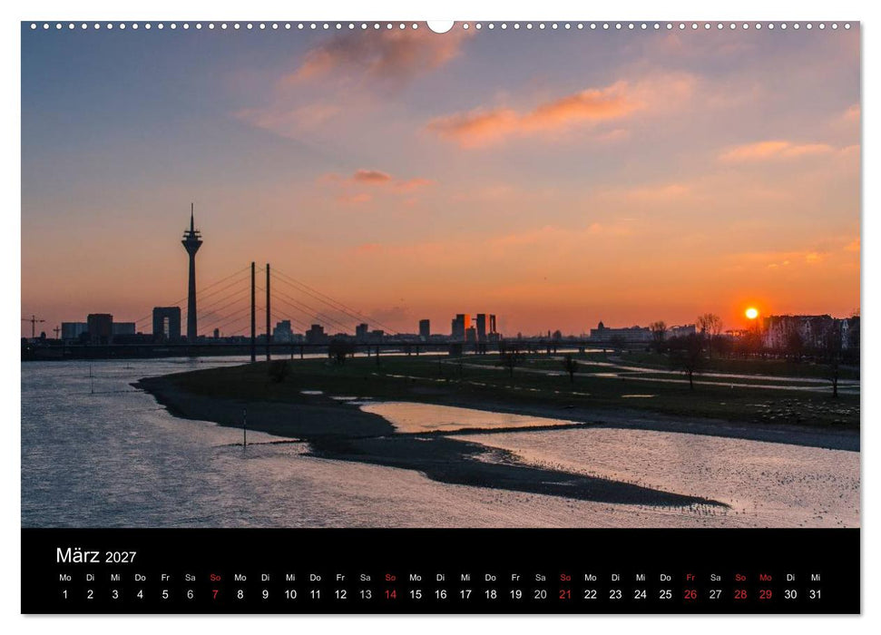 Düsseldorf - Rheinansichten (CALVENDO Wandkalender 2027)