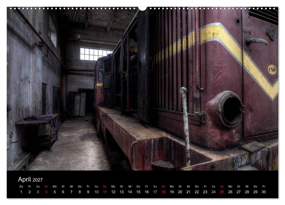 Verlassene Orte - Die Lokomotivwerkstatt (CALVENDO Wandkalender 2027)