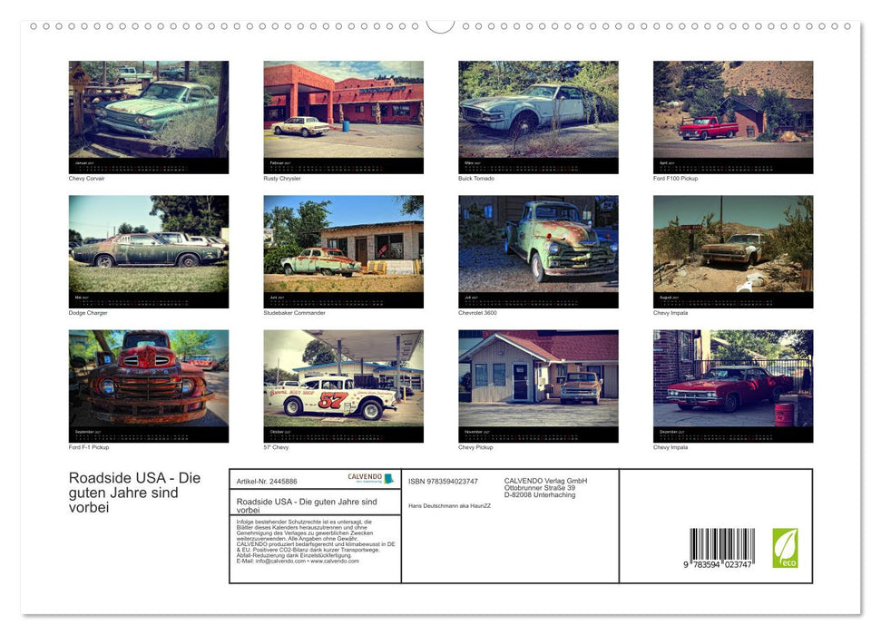 Roadside USA - Die guten Jahre sind vorbei (CALVENDO Premium Wandkalender 2027)
