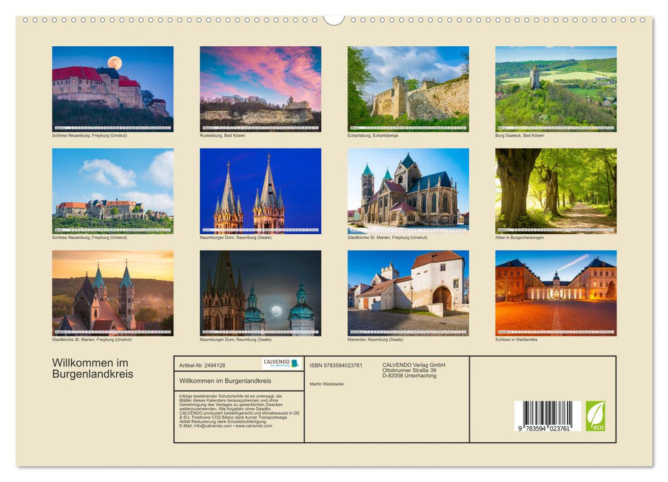 Willkommen im Burgenlandkreis (CALVENDO Premium Wandkalender 2027)