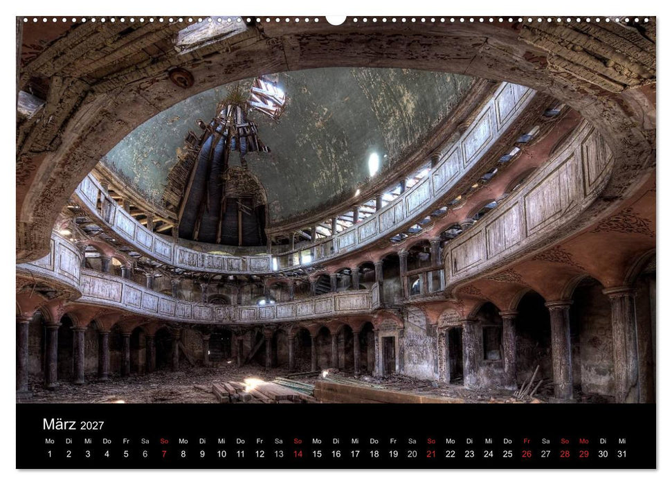 Verlassene Ort - Kirchen (CALVENDO Premium Wandkalender 2027)