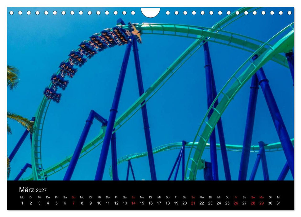 Made for Fear - Der Achterbahnkalender (CALVENDO Wandkalender 2027)