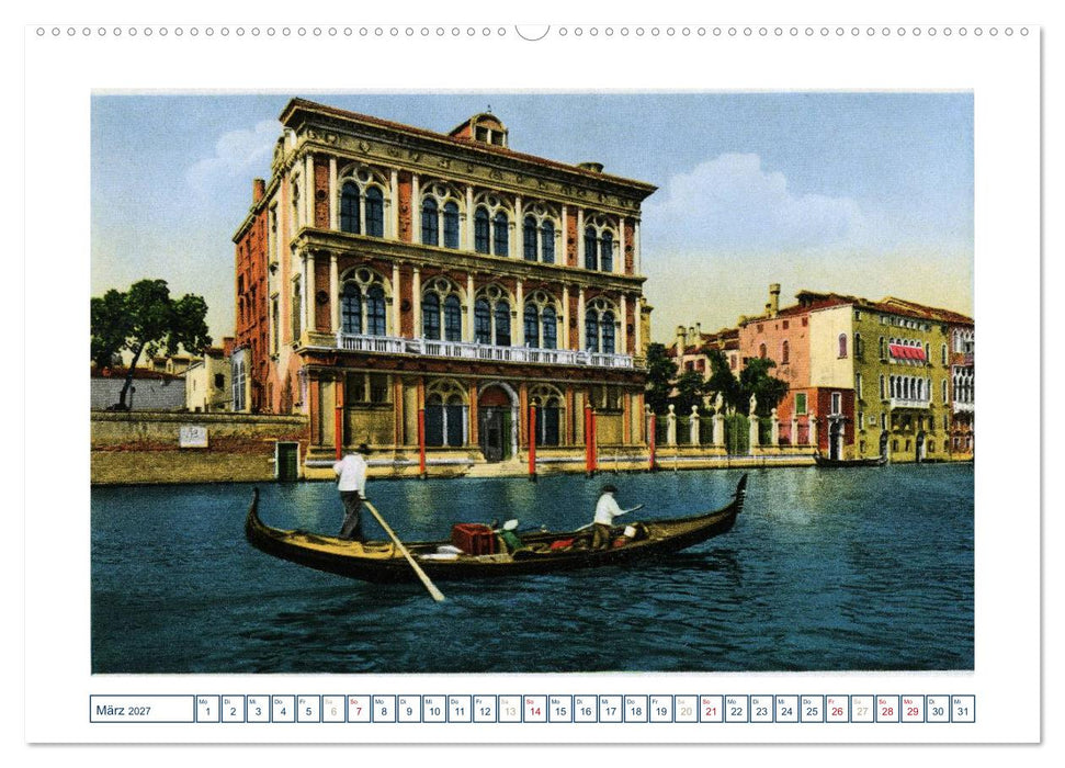 Erinnerungen an das alte Venedig: Historische Stiche von der Lagunenstadt (CALVENDO Premium Wandkalender 2027)