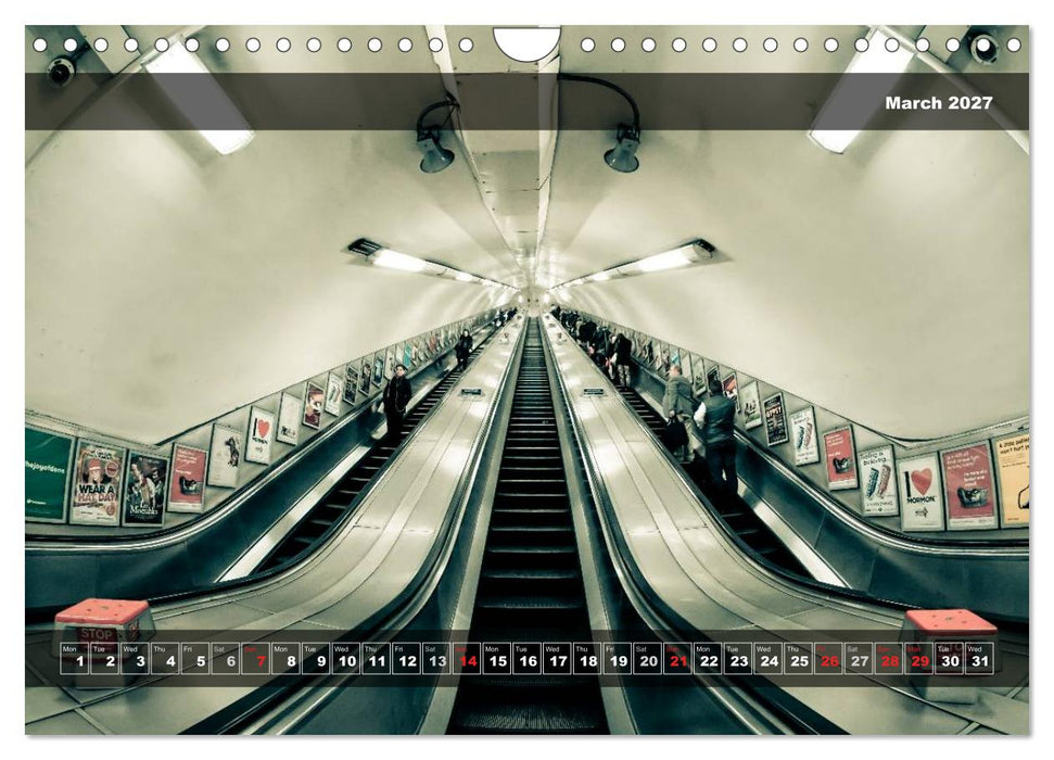 London Underground 2027 (CALVENDO Monthly Calendar 2027)