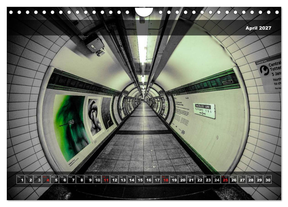 London Underground 2027 (CALVENDO Monthly Calendar 2027)