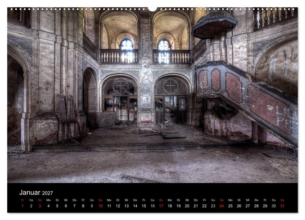 Verlassene Ort - Kirchen (CALVENDO Wandkalender 2027)
