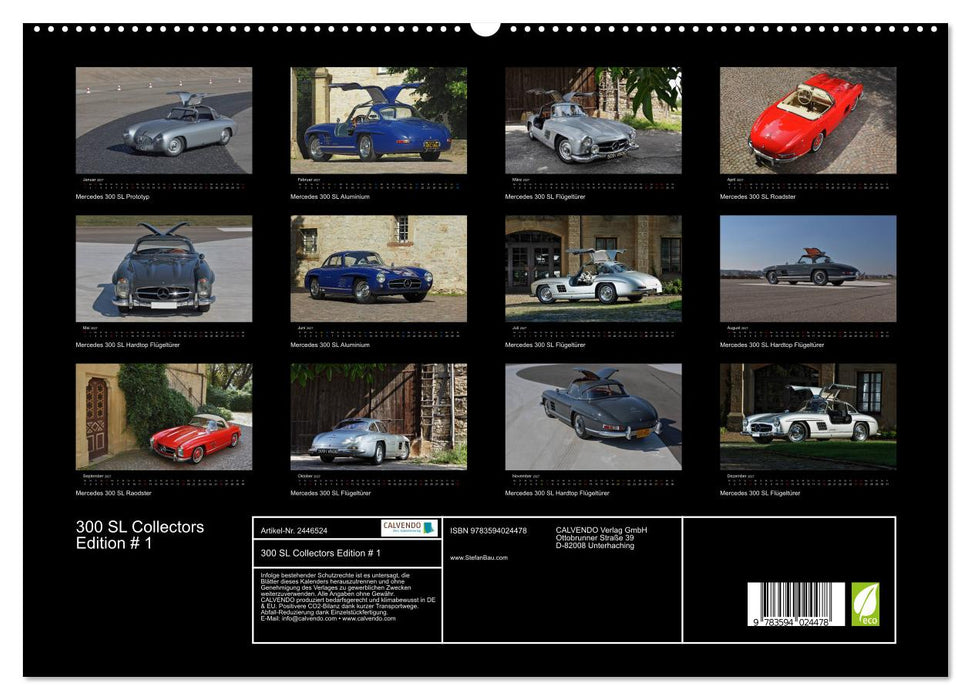 300 SL Collectors Edition # 1 (CALVENDO Premium Wandkalender 2027)