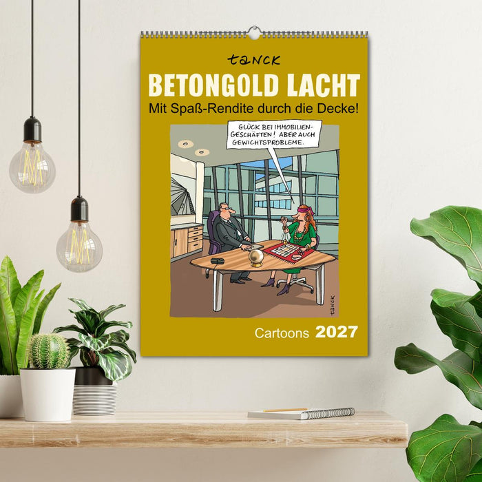 Betongold lacht - Cartoons (CALVENDO Wandkalender 2027)