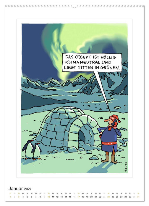 Betongold lacht - Cartoons (CALVENDO Wandkalender 2027)