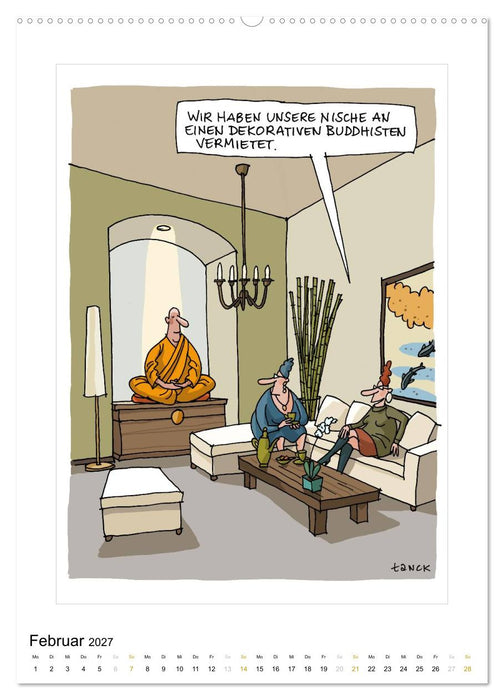 Betongold lacht - Cartoons (CALVENDO Wandkalender 2027)