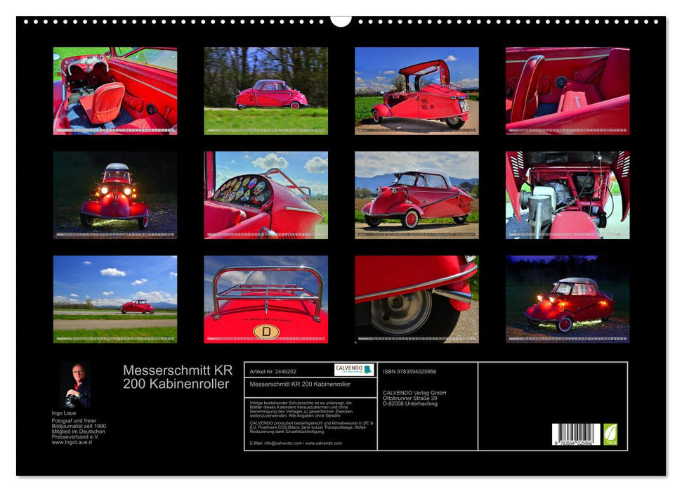 Messerschmitt KR 200 Kabinenroller (CALVENDO Wandkalender 2027)