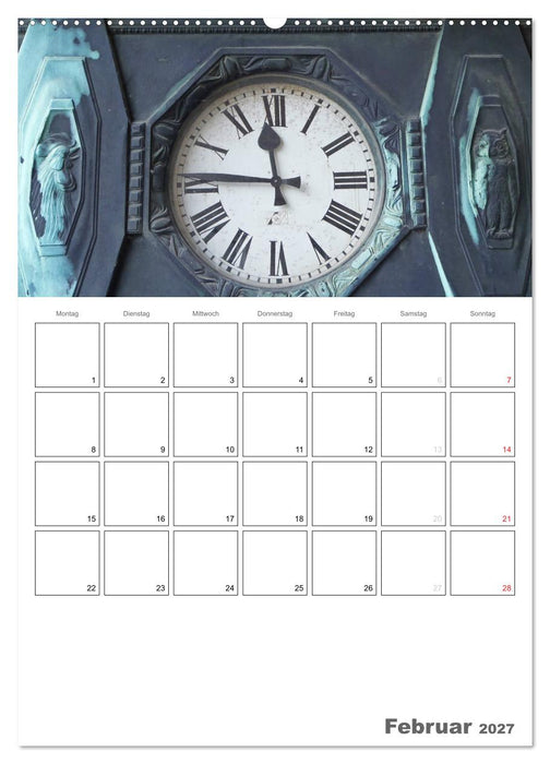 Historische Uhren (CALVENDO Premium Wandkalender 2027)