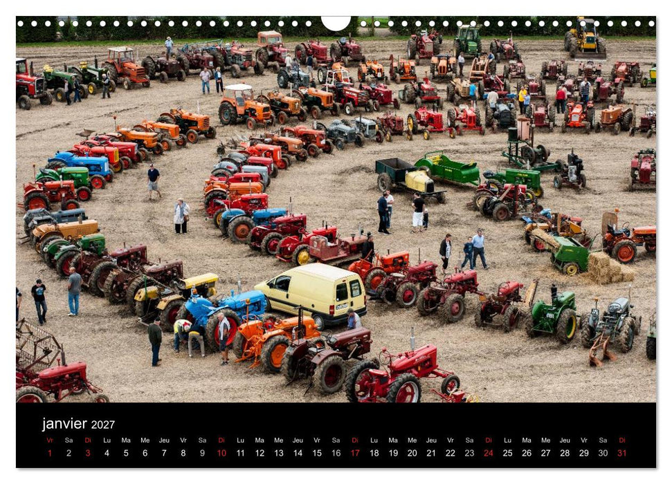 Anciens tracteurs agricoles (CALVENDO Calendrier mensuel 2027)