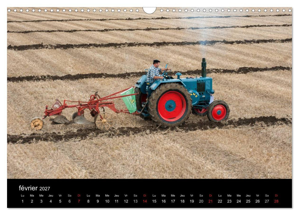 Anciens tracteurs agricoles (CALVENDO Calendrier mensuel 2027)