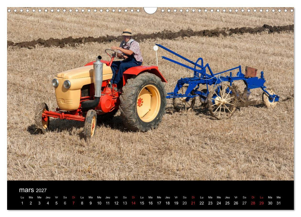 Anciens tracteurs agricoles (CALVENDO Calendrier mensuel 2027)