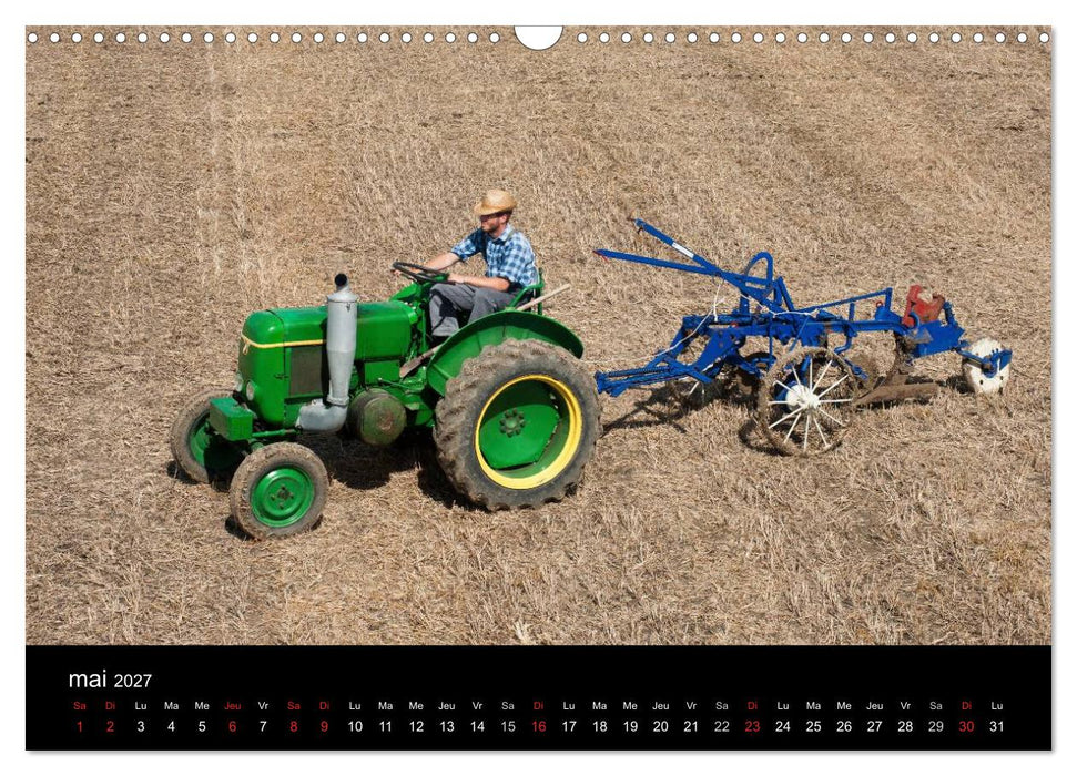 Anciens tracteurs agricoles (CALVENDO Calendrier mensuel 2027)