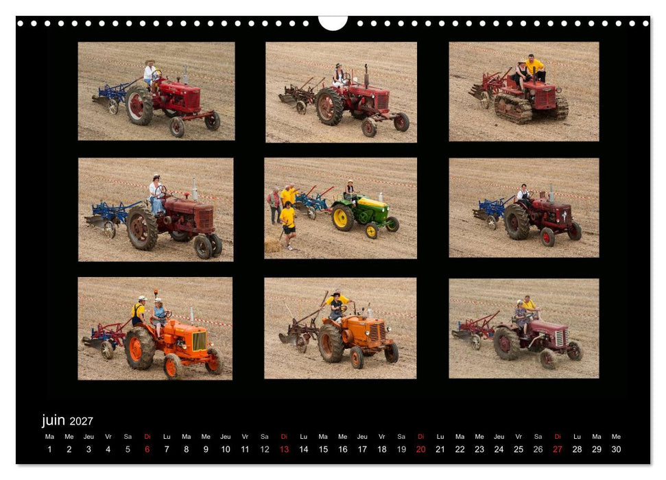 Anciens tracteurs agricoles (CALVENDO Calendrier mensuel 2027)