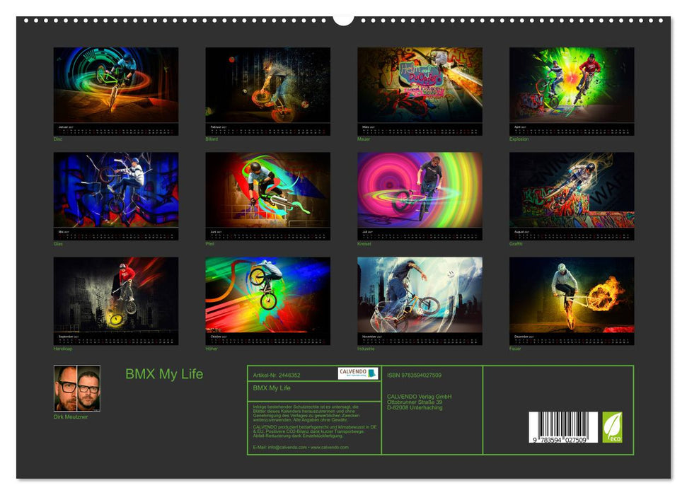 BMX My Life (CALVENDO Premium Wandkalender 2027)