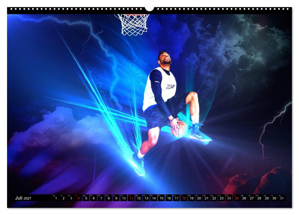 Basketball Fantasiewelten (CALVENDO Premium Wandkalender 2027)