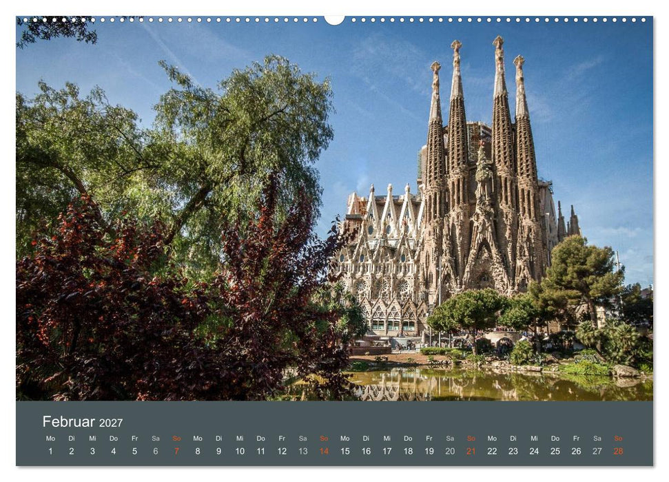 Barcelona - Faszinierende Architektur (CALVENDO Premium Wandkalender 2027)