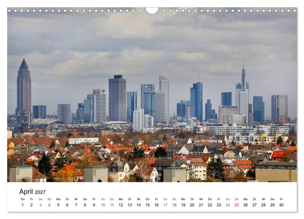 Frankfurt Skyline von Petrus Bodenstaff (CALVENDO Wandkalender 2027)