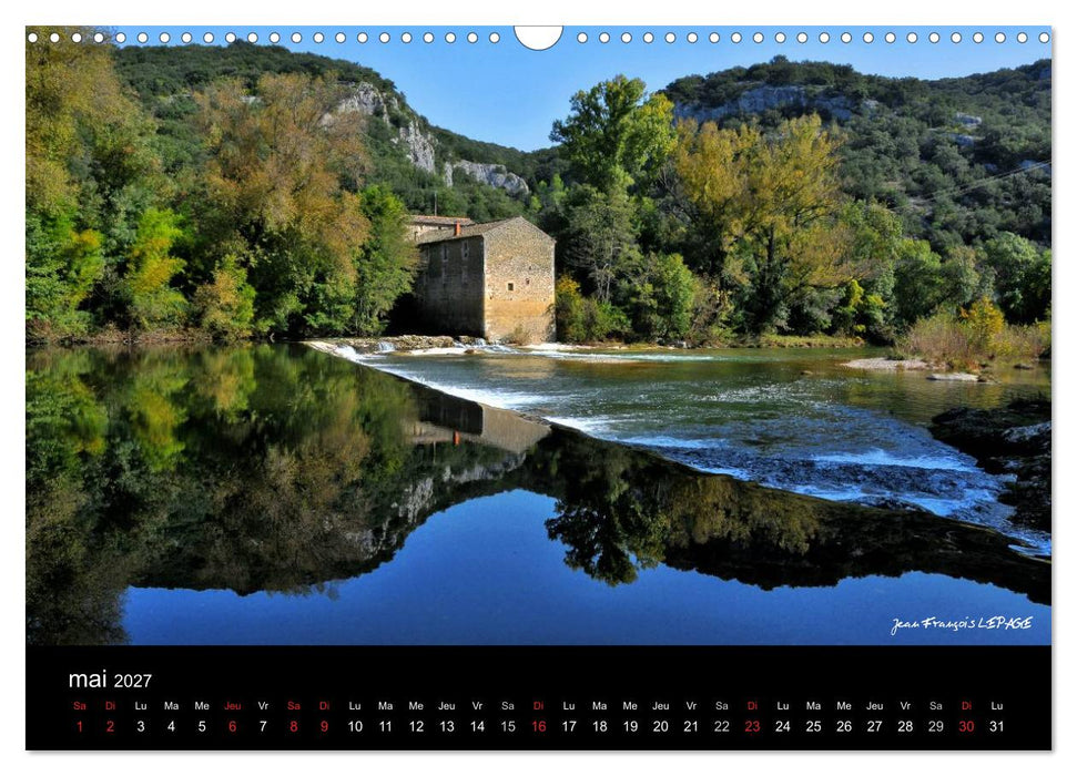 La vallée de la Céze Gard (CALVENDO Calendrier mensuel 2027)
