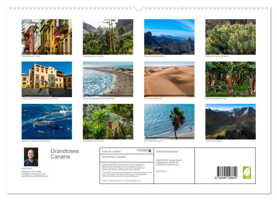 Grandioses Canaria (CALVENDO Premium Wandkalender 2027)