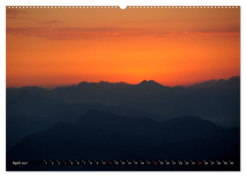 Magische Bergwelt, zwischen Sonnenaufgang und Sonnenuntergang (CALVENDO Wandkalender 2027)