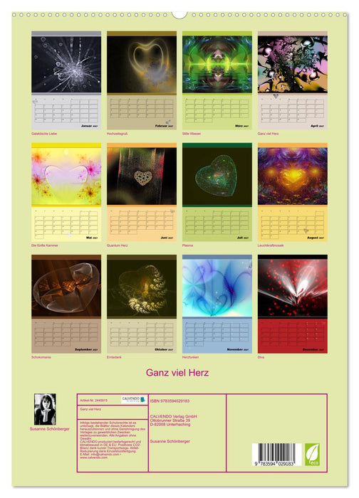 Ganz viel Herz (CALVENDO Premium Wandkalender 2027)