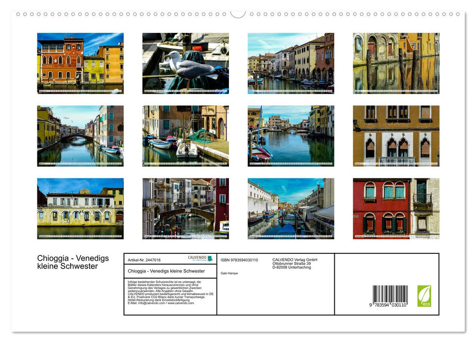 Chioggia - Venedigs kleine Schwester (CALVENDO Premium Wandkalender 2027)