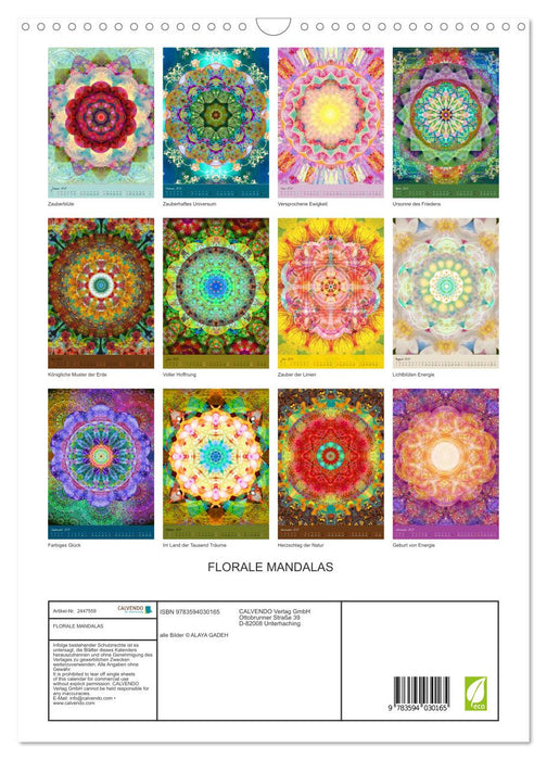 FLORALE MANDALAS (CALVENDO Wandkalender 2027)