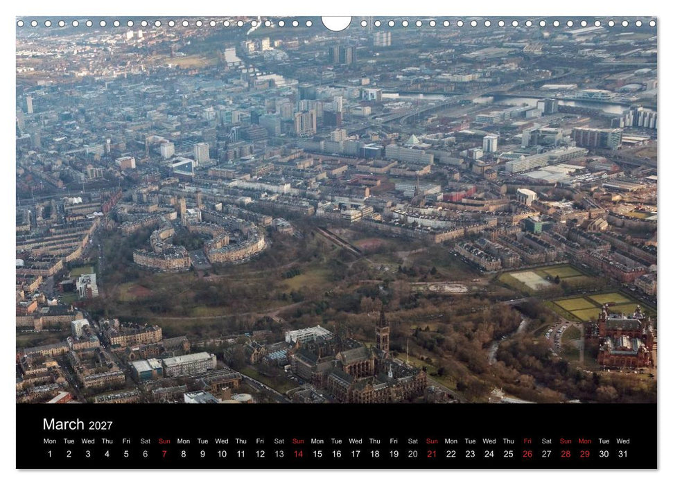 Glasgow from the Air (CALVENDO Monthly Calendar 2027)