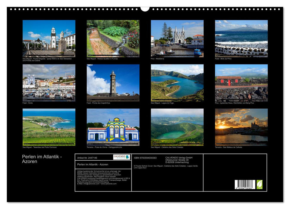 Perlen im Atlantik - Azoren (CALVENDO Wandkalender 2027)