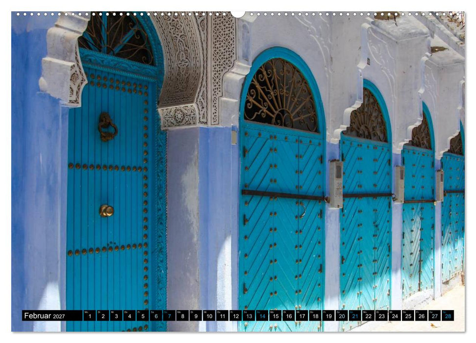 Chefchaouen - Sinfonie in Blau und Weiß (CALVENDO Wandkalender 2027)