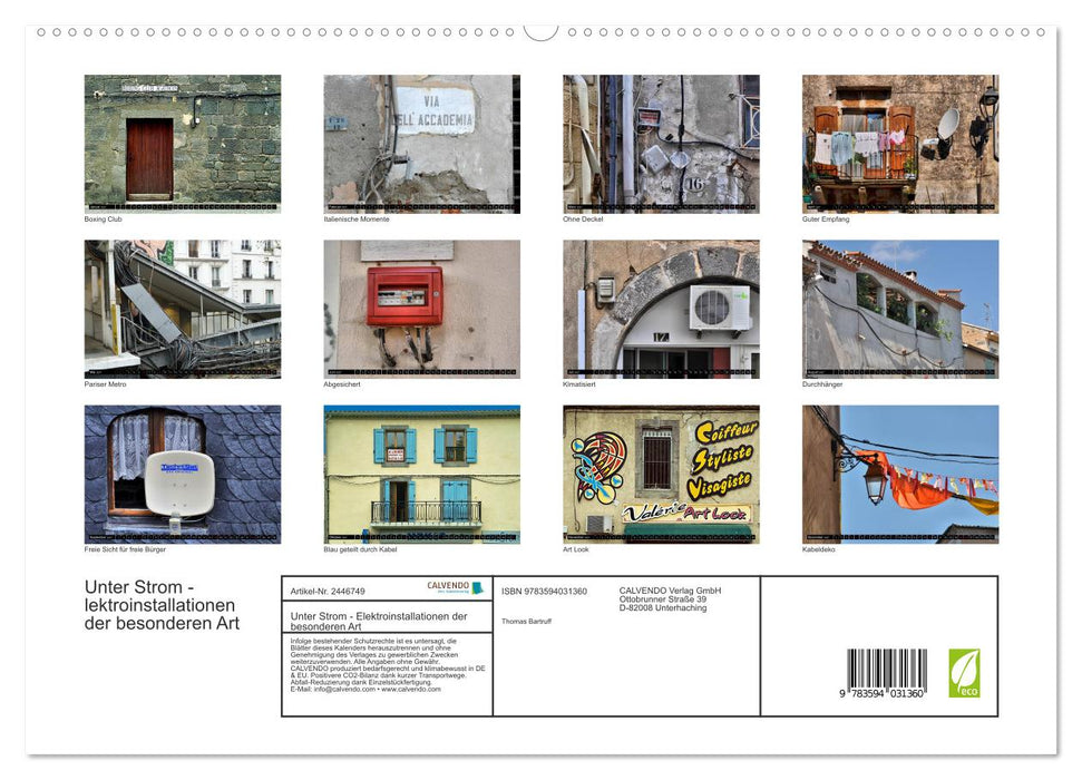 Unter Strom - Elektroinstallationen der besonderen Art (CALVENDO Premium Wandkalender 2027)