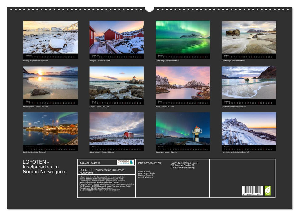 LOFOTEN - Inselparadies im Norden Norwegens (CALVENDO Wandkalender 2027)