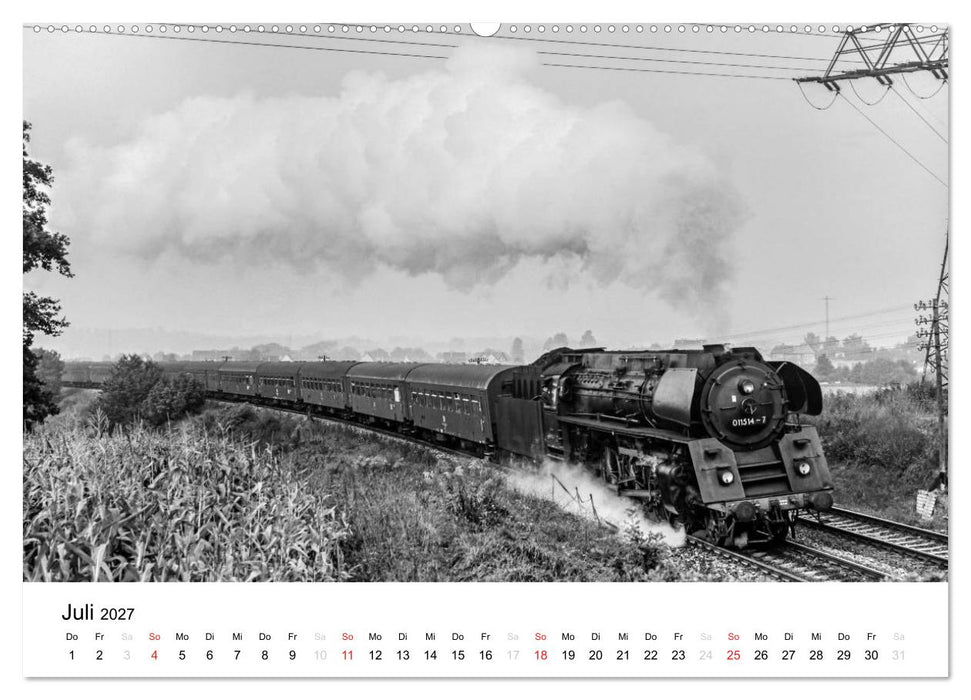 Dampfloks in der DDR (CALVENDO Premium Wandkalender 2027)