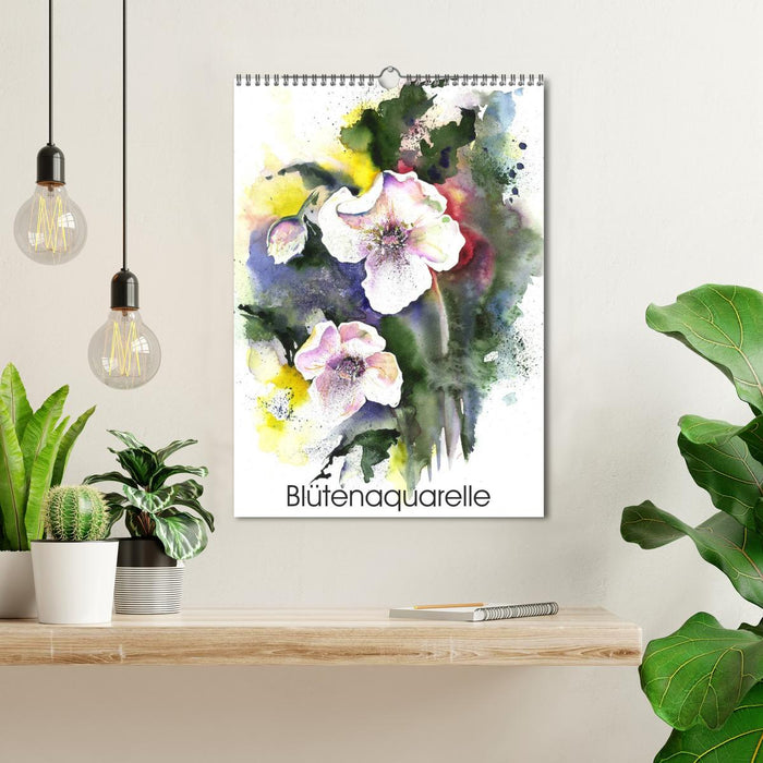 Blütenaquarelle (CALVENDO Wandkalender 2027)