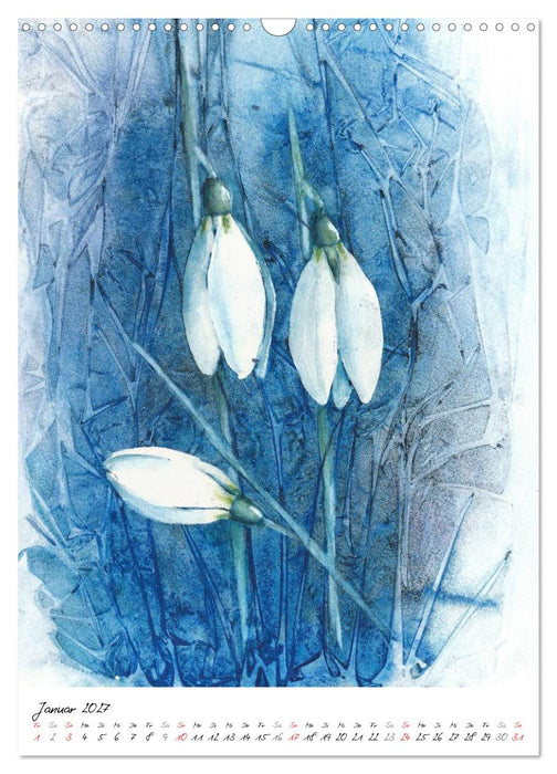 Blütenaquarelle (CALVENDO Wandkalender 2027)