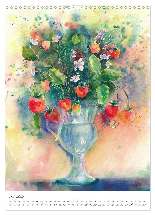 Blütenaquarelle (CALVENDO Wandkalender 2027)