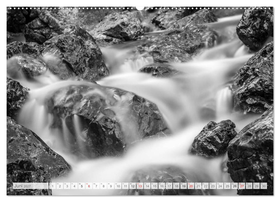 Bergpixels Schwarz-Weiße Gebirgsträume (CALVENDO Wandkalender 2027)