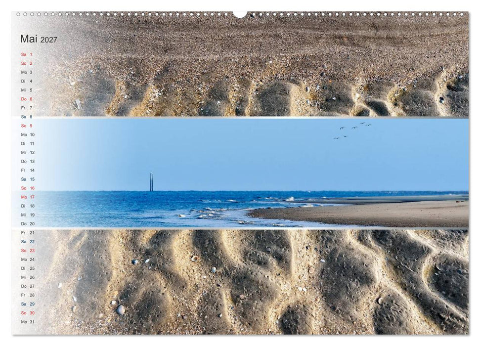 Küstenstreifen an der Nordsee (CALVENDO Wandkalender 2027)
