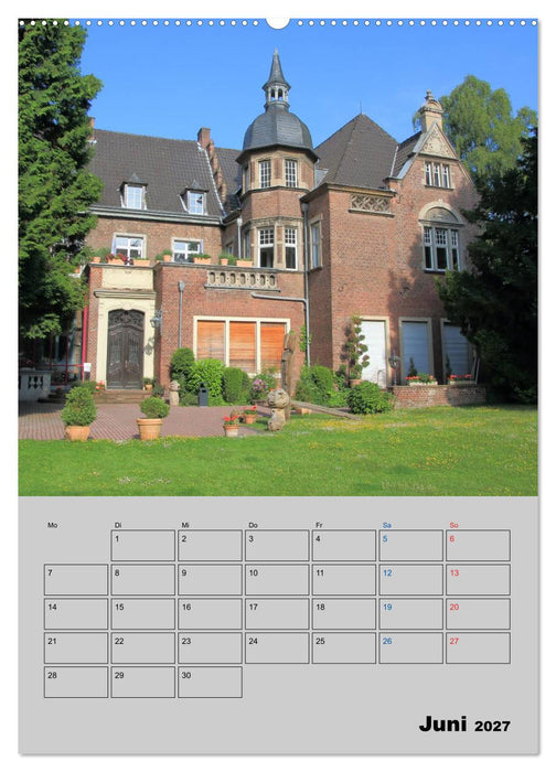 Düsseldorfer Burgen und Schlösser (CALVENDO Wandkalender 2027)