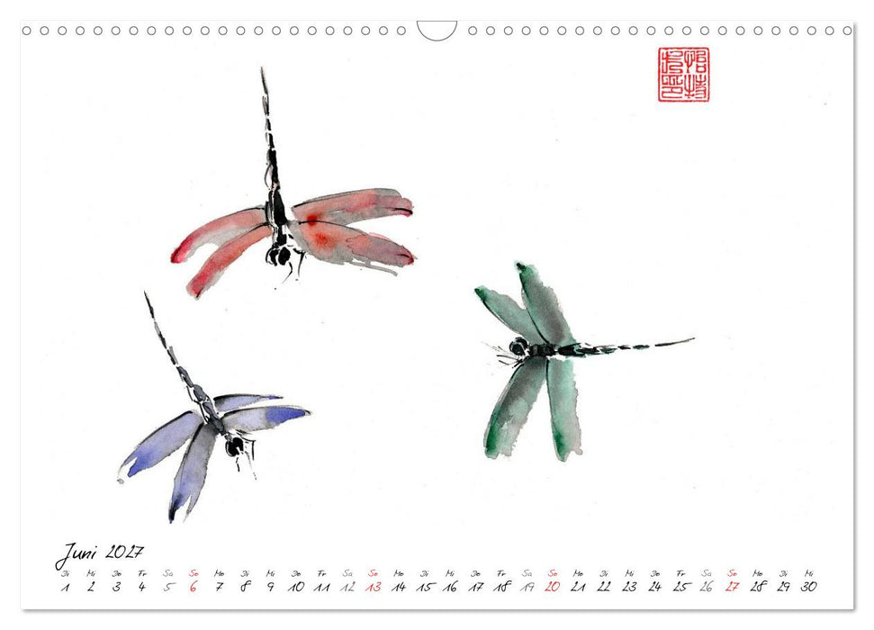 Asiatische Tuschmalerei (CALVENDO Wandkalender 2027)