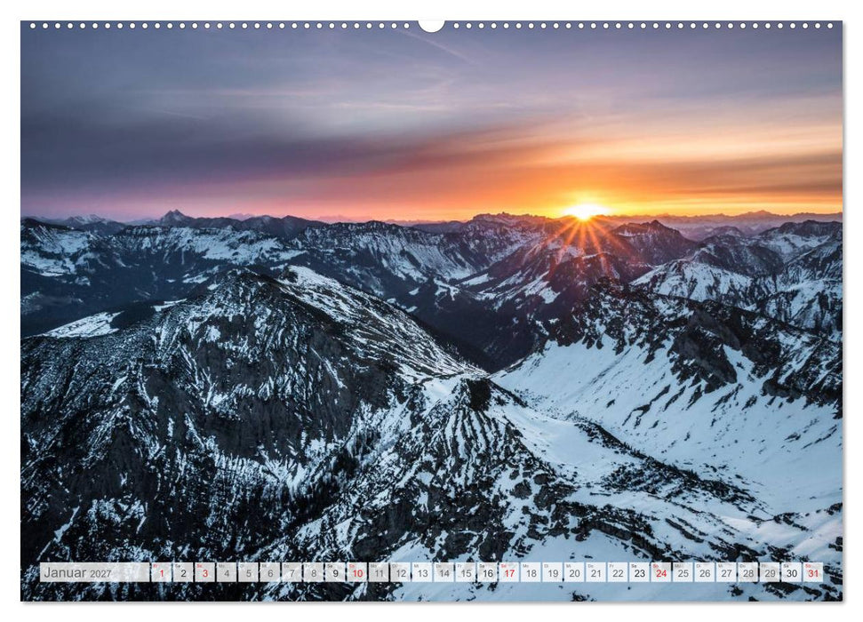 "Bergpixel" Faszination Bergwandern (CALVENDO Wandkalender 2027)