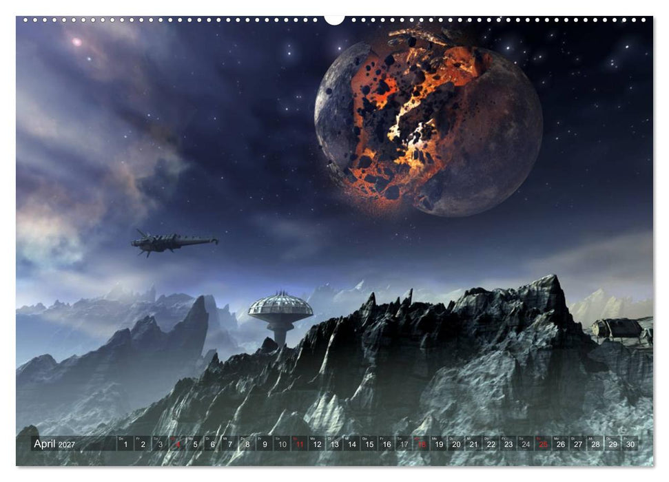 Planetare Traumwelten (CALVENDO Premium Wandkalender 2027)