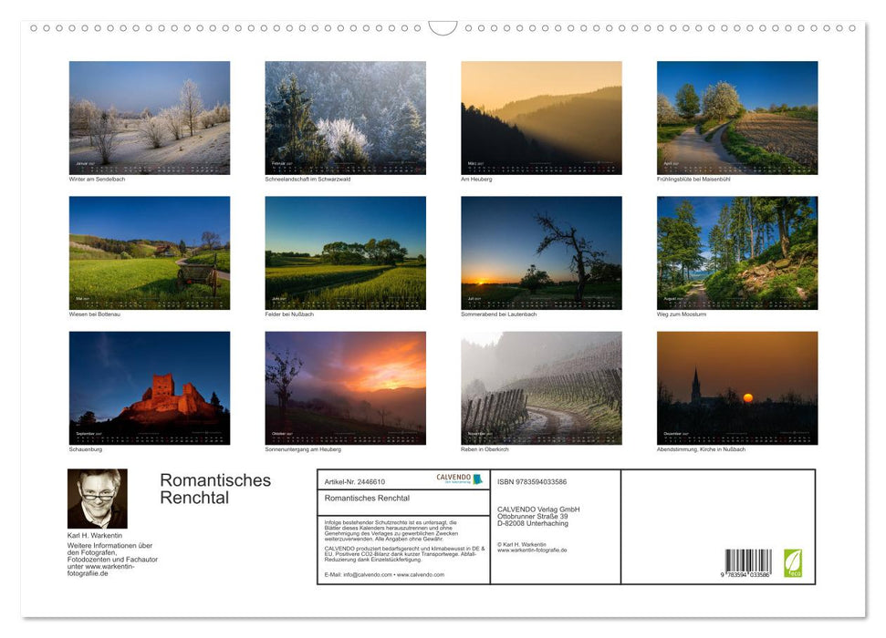 Romantisches Renchtal (CALVENDO Wandkalender 2027)
