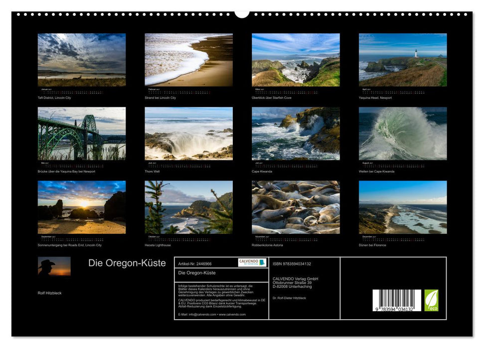 Die Oregon-Küste (CALVENDO Premium Wandkalender 2027)