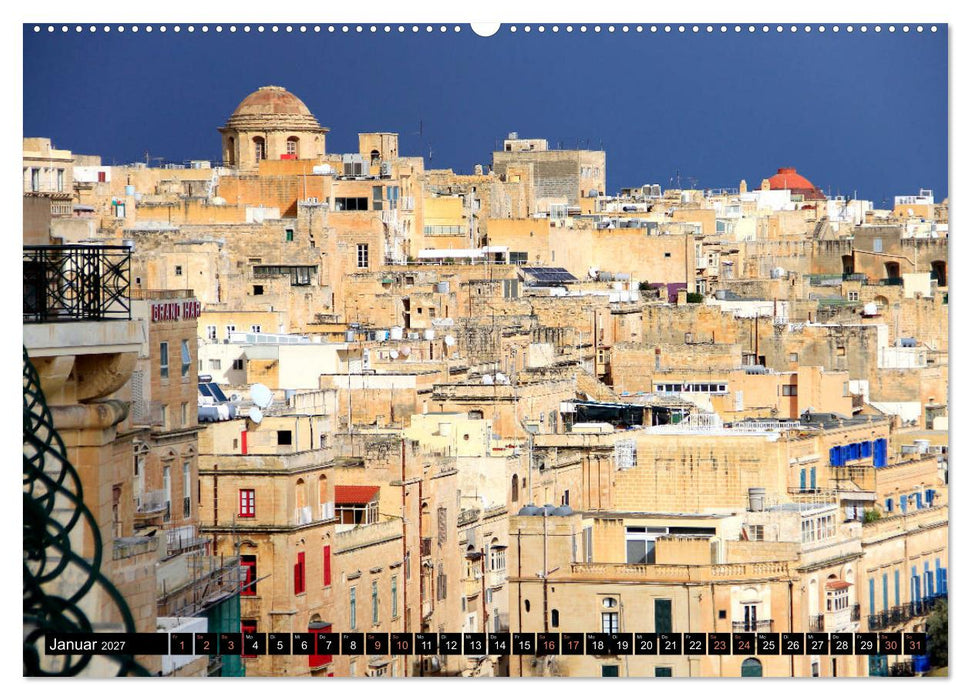 Malta - Juwel im Mittelmeer (CALVENDO Wandkalender 2027)