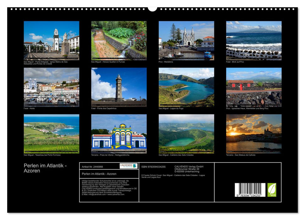 Perlen im Atlantik - Azoren (CALVENDO Premium Wandkalender 2027)